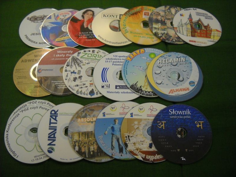 Płyty CD DVD nadruki nagrywanie tłoczenie