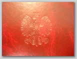 Wykonanie legitymacji instruktora z tłoczeniami hot printem złocenie