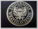 Tloczenie srebrzenie Uniwersytet Wrocławski logo