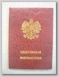 Wykonanie legitymacji instruktora z tłoczeniami hot printem złocenie